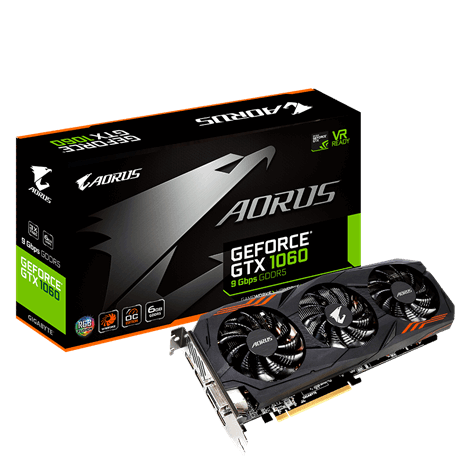 VGA Gigabyte AORUS GeForce&#174; GTX 1060 6GB GDDR5 192 Bit 9Gbps _ N1060AORUS-6GD _618S